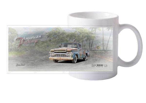 Keramiktasse mit Motiv von Pickup KTaPu2020-30